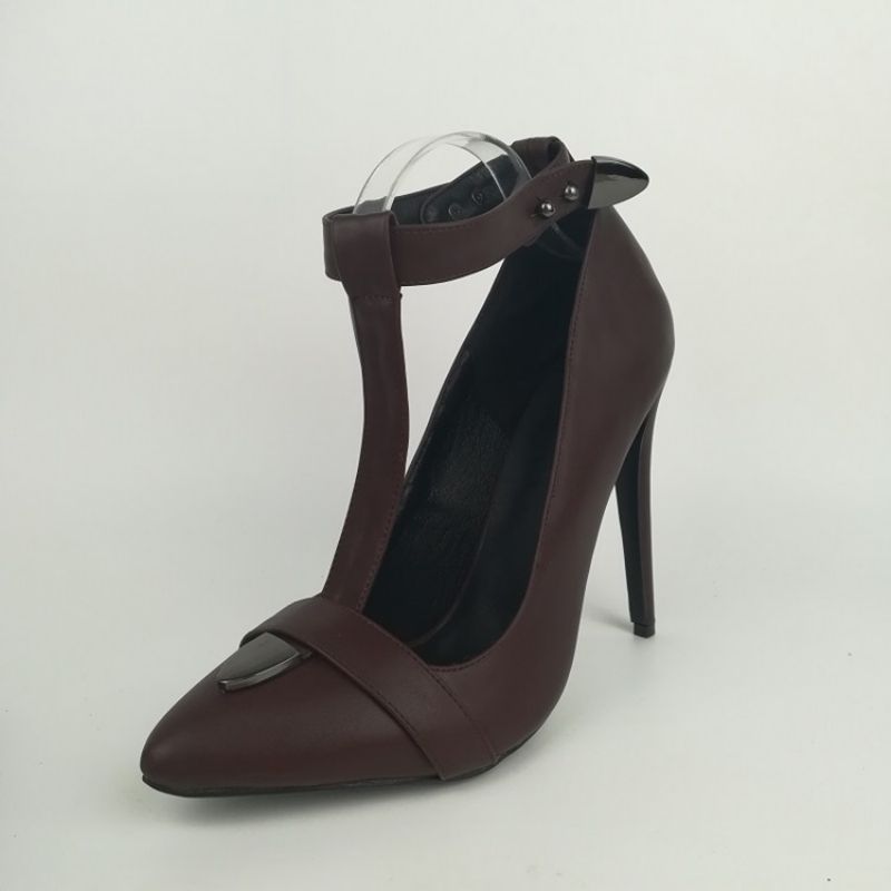 Sexy T Strap Point Toe Pumps Stiletto