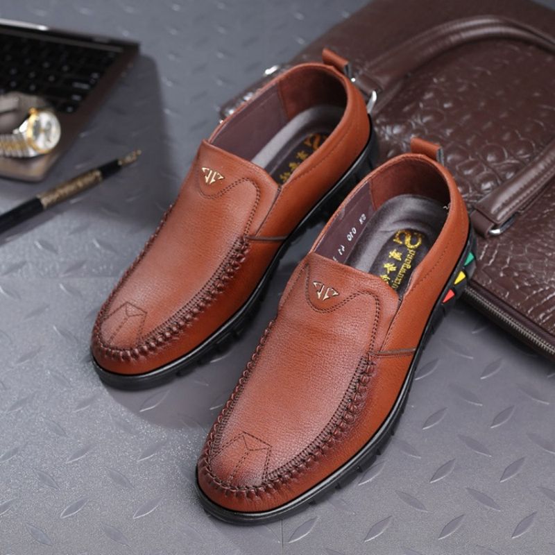 Ανδρικά Άνετα Παπούτσια Pu Slip-On Round Toe