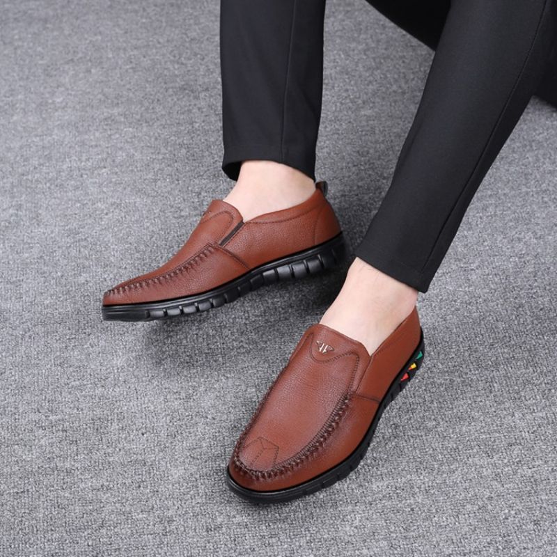 Ανδρικά Άνετα Παπούτσια Pu Slip-On Round Toe