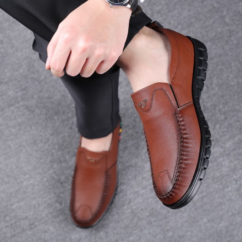 Ανδρικά Άνετα Παπούτσια Pu Slip-On Round Toe