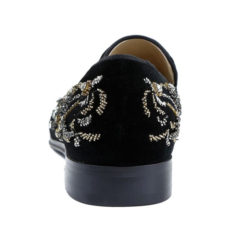 Ανδρικά Casual Παπούτσια Rhinestone Round Toe Slip-On