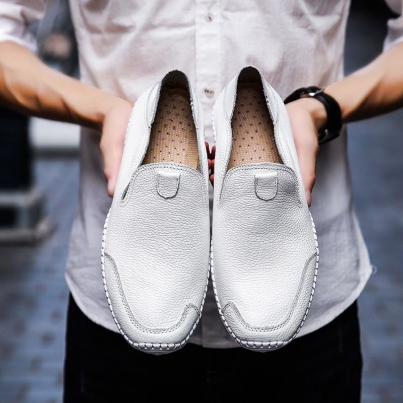 Ανδρικά Loafers Pu Slip-On Round Toe