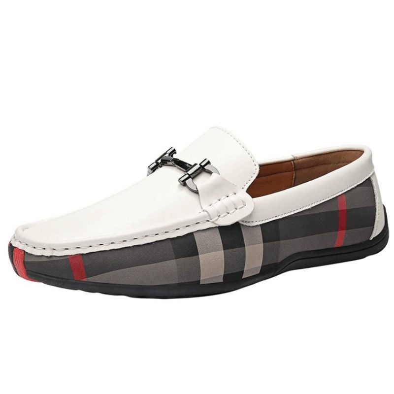 Ανδρικά Παπούτσια Καρό Slip-On Round Toe