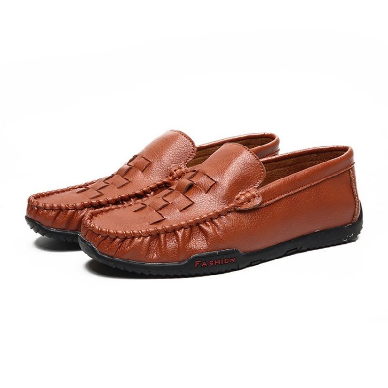 Απλό Slip-On Round Toe Slip-On Ανδρικά Casual Παπούτσια