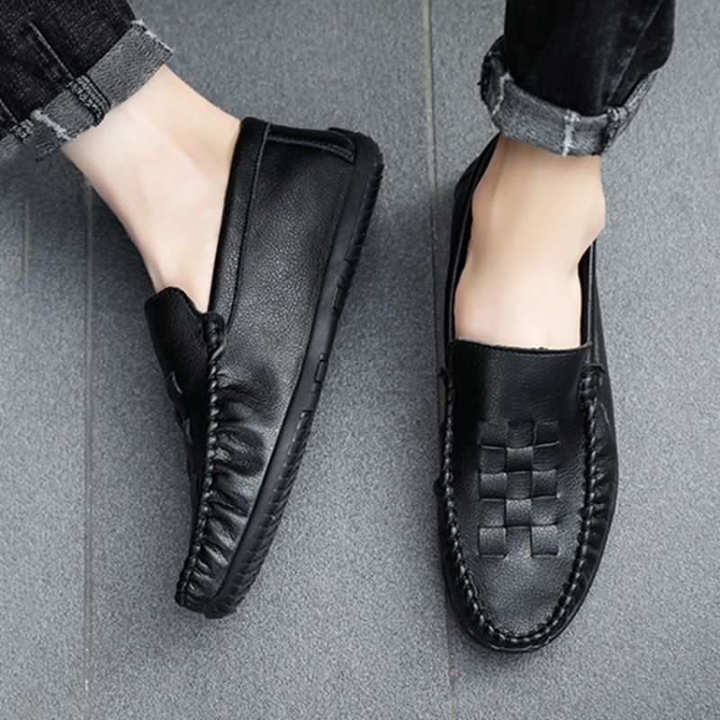 Απλό Slip-On Round Toe Slip-On Ανδρικά Casual Παπούτσια