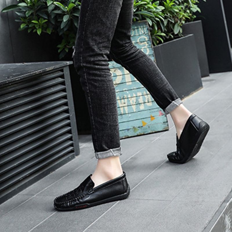 Απλό Slip-On Round Toe Slip-On Ανδρικά Casual Παπούτσια