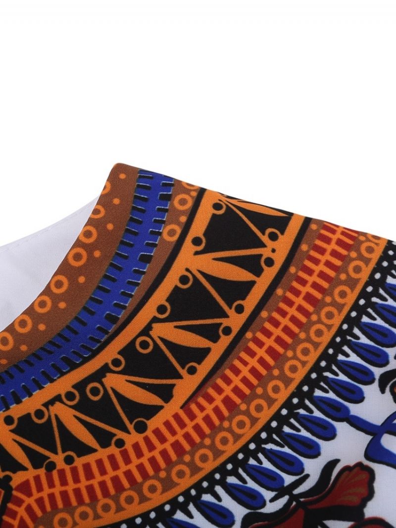 Αφρικανική Μόδα Dashiki Με V-Neck Loose Ανδρικό T-Shirt