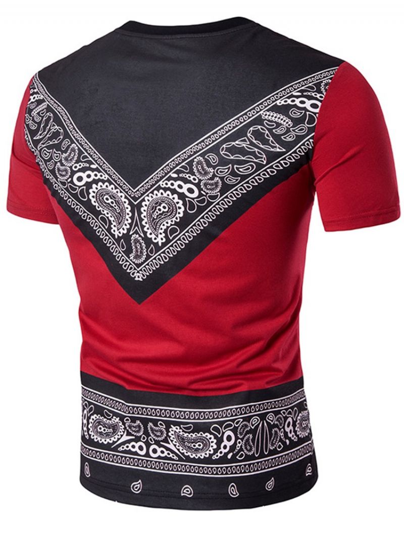 Ανδρικό Μπλουζάκι African Fashion Dashiki Crew Neck