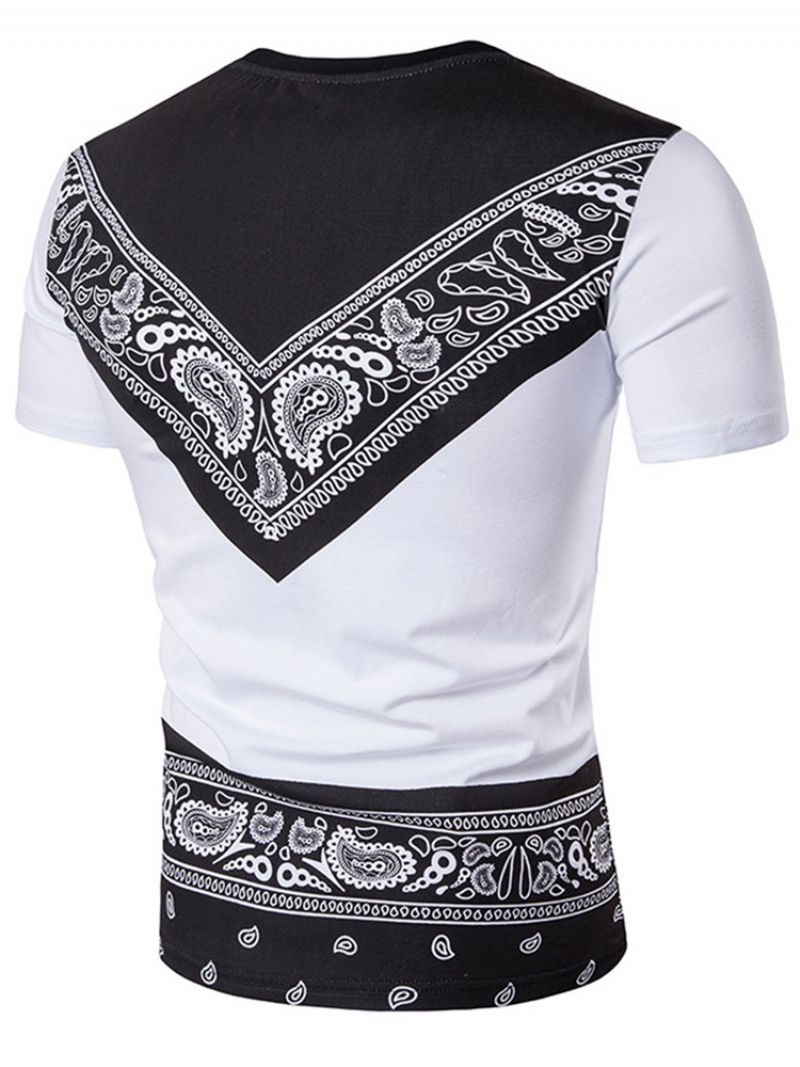 Ανδρικό Μπλουζάκι African Fashion Dashiki Crew Neck