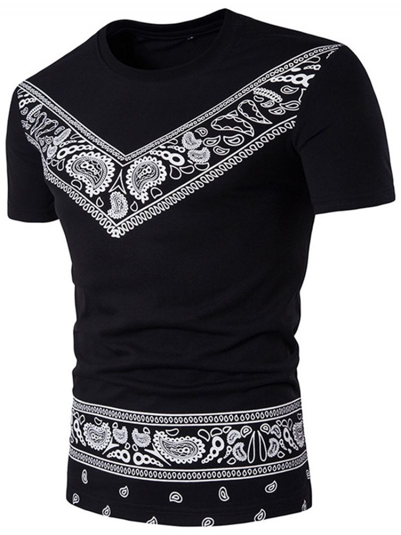 Ανδρικό Μπλουζάκι African Fashion Dashiki Crew Neck