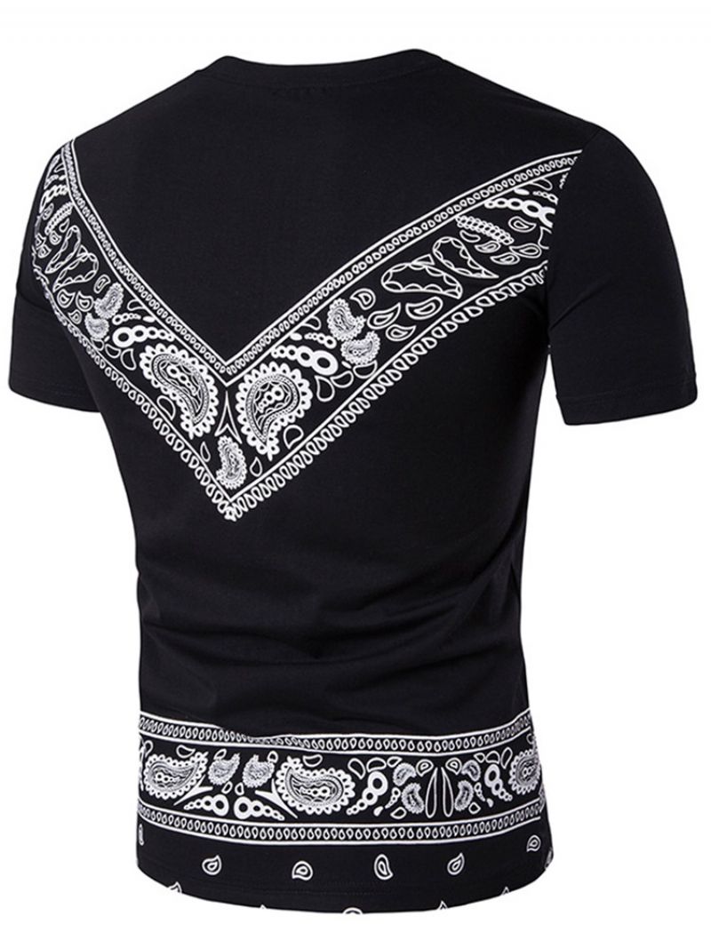 Ανδρικό Μπλουζάκι African Fashion Dashiki Crew Neck