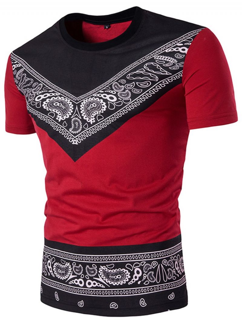 Ανδρικό Μπλουζάκι African Fashion Dashiki Crew Neck