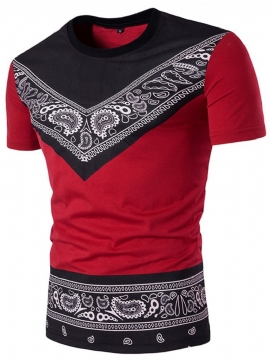 Ανδρικό Μπλουζάκι African Fashion Dashiki Crew Neck