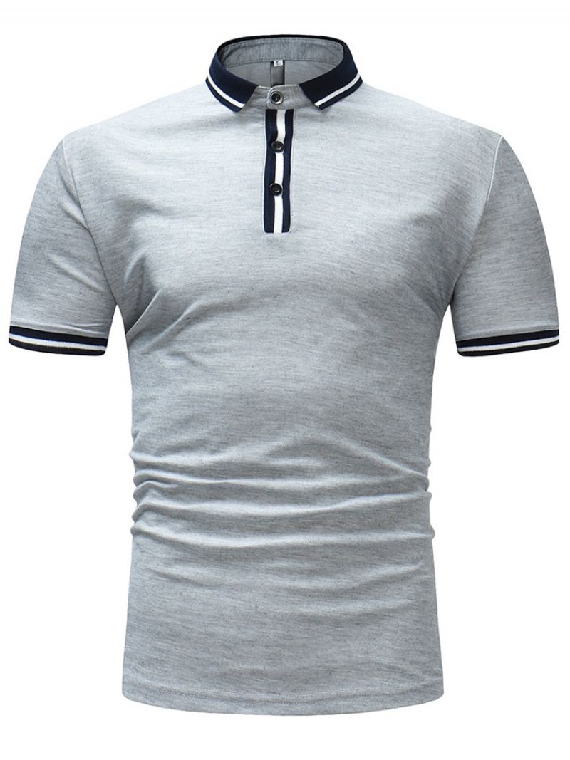 Ανδρικό Μπλουζάκι Polo T Stripe Plain Slim Fit