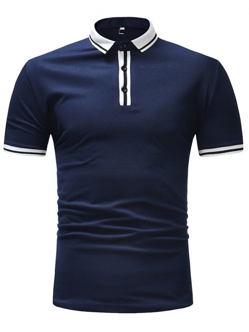 Ανδρικό Μπλουζάκι Polo T Stripe Plain Slim Fit