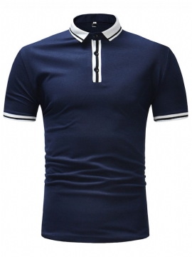 Ανδρικό Μπλουζάκι Polo T Stripe Plain Slim Fit