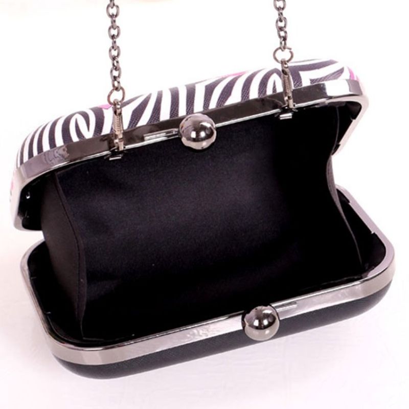 Βραδινό Clutch Διακοσμημένο Με Ρίγες Zebra