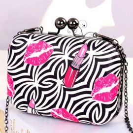 Βραδινό Clutch Διακοσμημένο Με Ρίγες Zebra