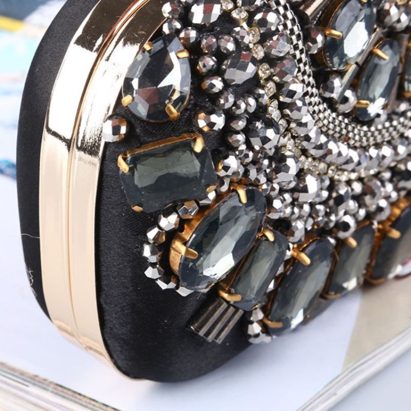 Flap Banquet Rhinestone Clutch & Βραδινές Τσάντες