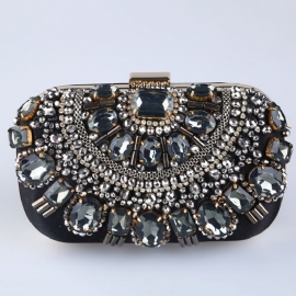 Flap Banquet Rhinestone Clutch & Βραδινές Τσάντες