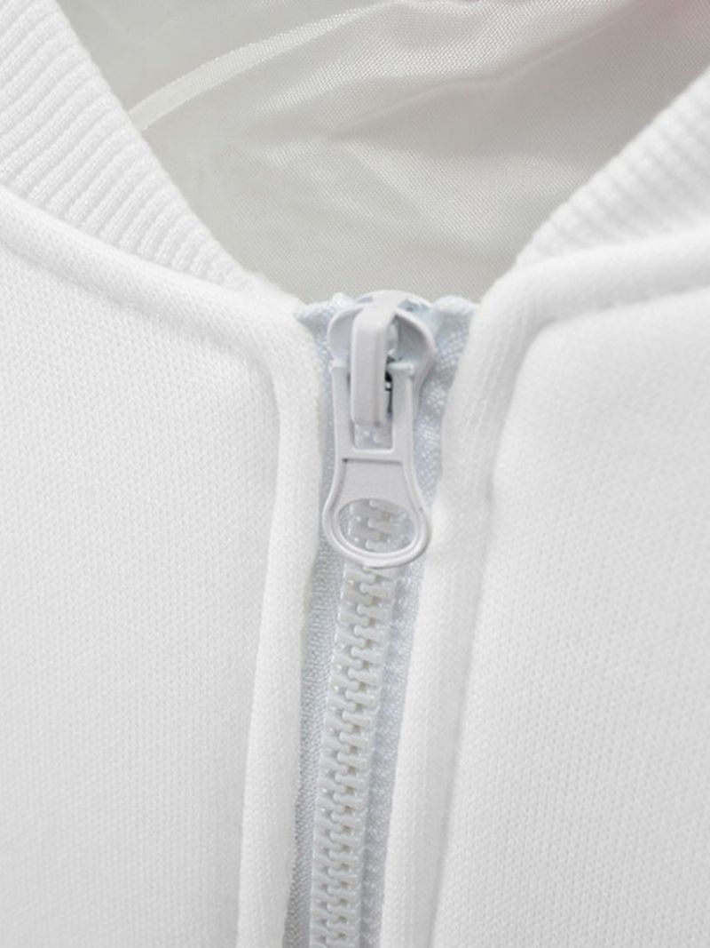 Ανδρικό Μπουφάν Με Φερμουάρ Collar Block Slim Zipper