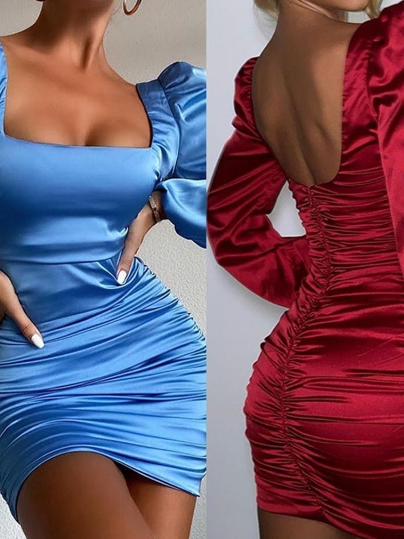 Φόρεμα Bodycon Με Μακρυμάνικο Πουλόβερ Πάνω Από Το Γόνατο