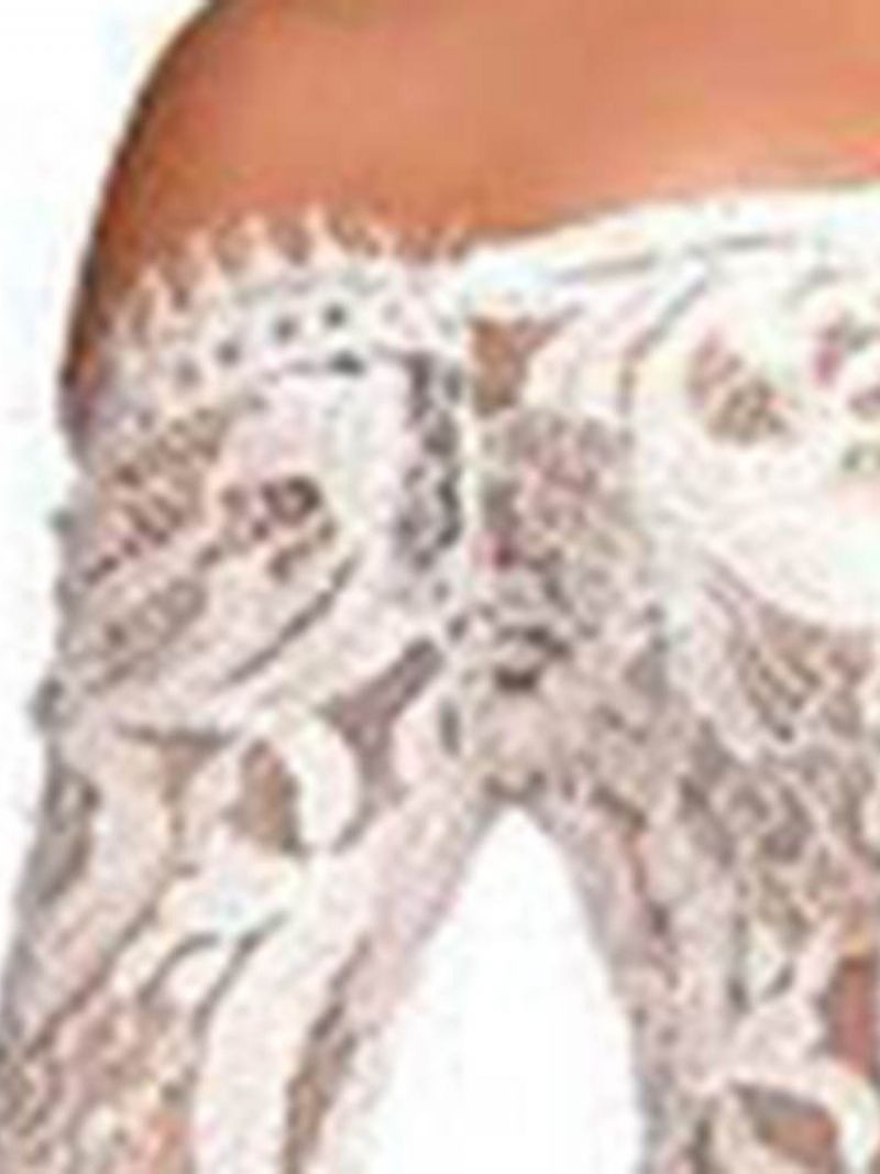 Φόρεμα Πάνω Από Το Γόνατο Lace Off Shoulder Mid Waist Plant