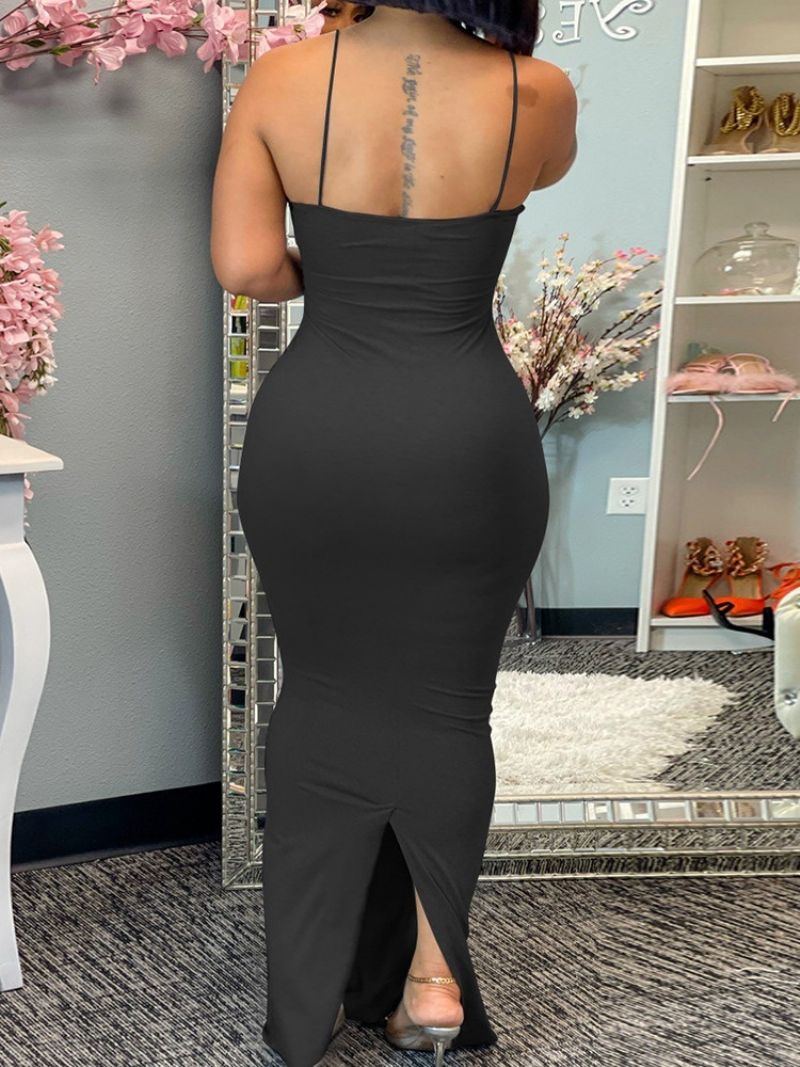 Σέξι Bodycon Φόρεμα Με Σπαστό Αμάνικο V Λαιμόκοψη