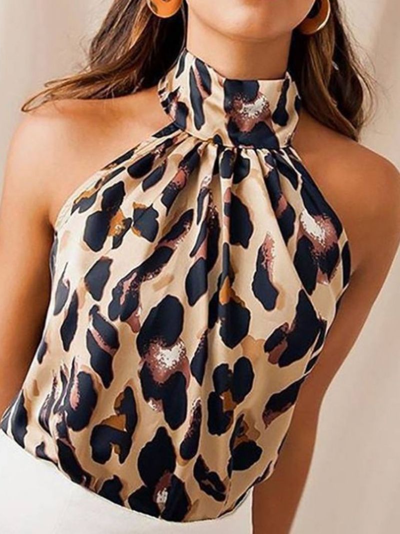 Γυναικείο Leopard Tank Top Από Polyester Standard