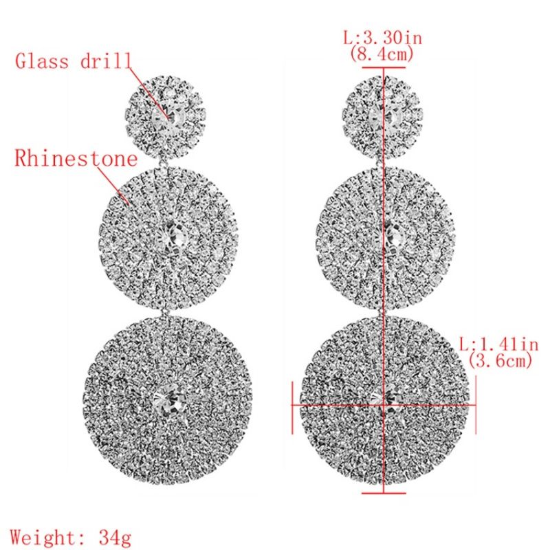 Γυναικεία Σκουλαρίκια Diamante Alloy Prom