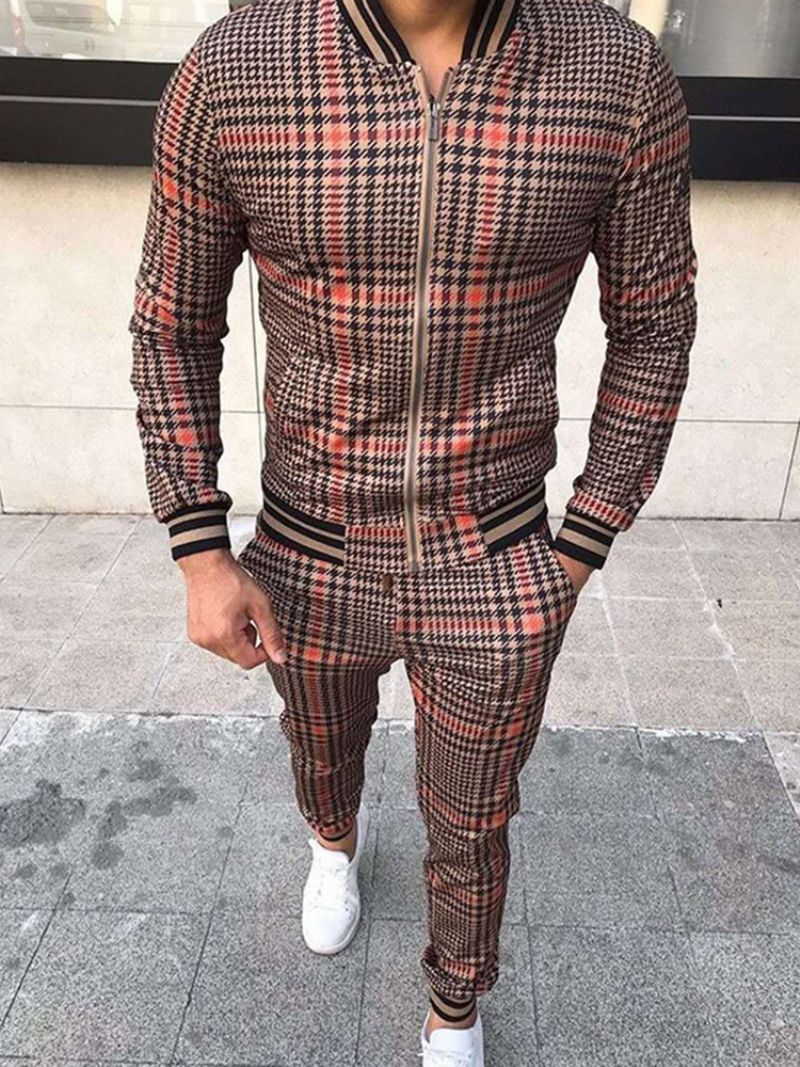 Φθινοπωρινό Ρούχο Fashion Print Μπλοκ χρώματος