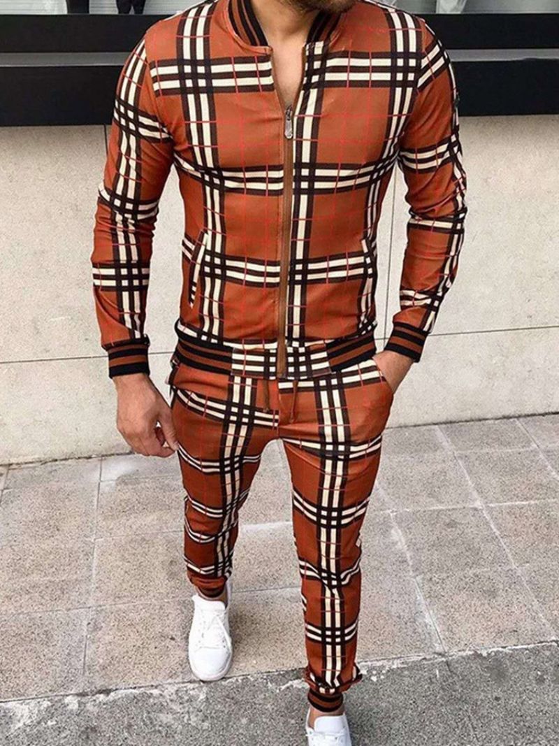 Φθινοπωρινό Ρούχο Fashion Print Μπλοκ χρώματος