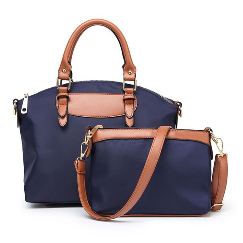 Casual Oxford Zipper Handbag (Δύο Τσάντες)