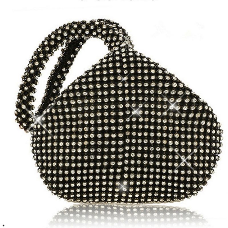 Fashion Diamond Banquet Handbags Σατέν Τσάντες Tote