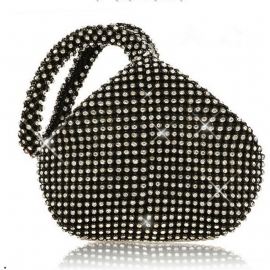 Fashion Diamond Banquet Handbags Σατέν Τσάντες Tote