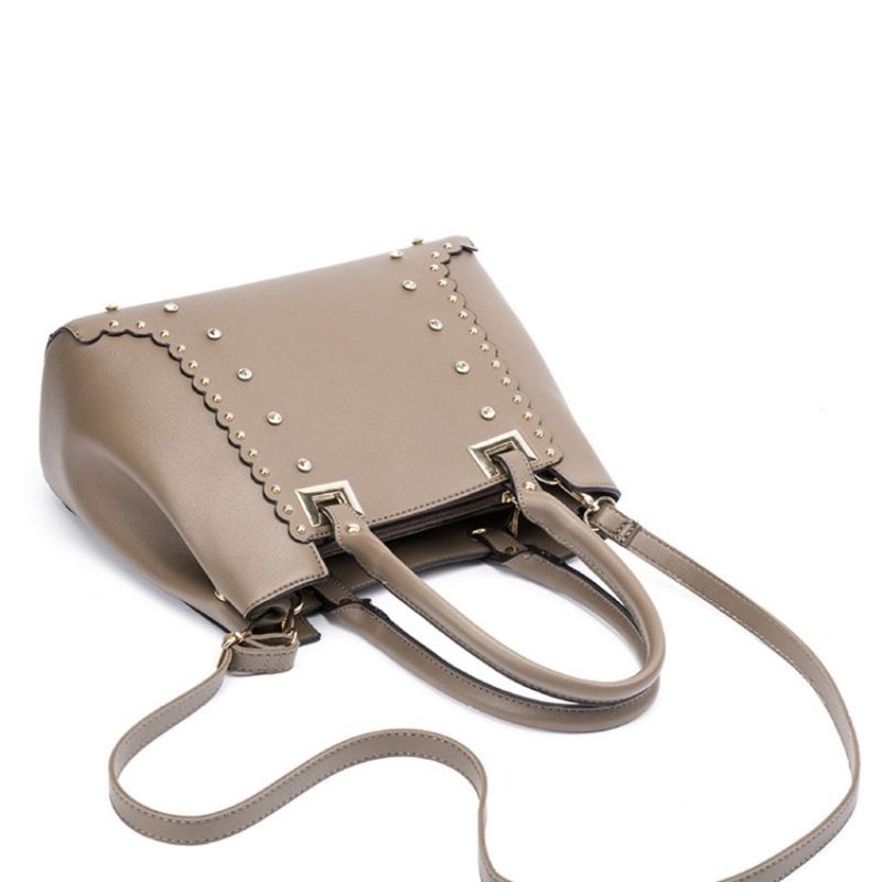 Σετ Τσάντες Pu Rivet Plain Rectangle Tote