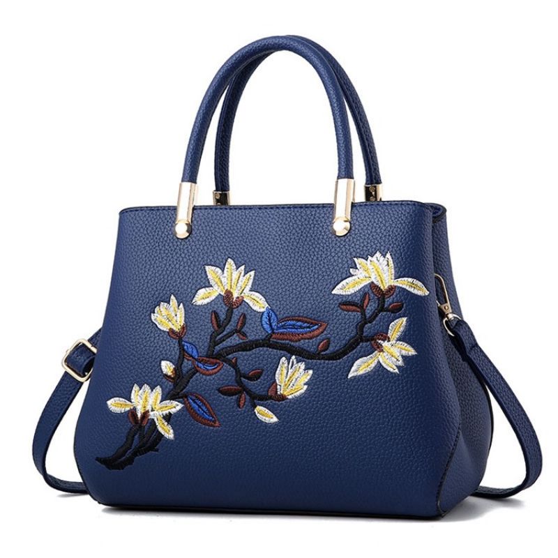 Τσάντες Pu Floral Ebroidery Tote