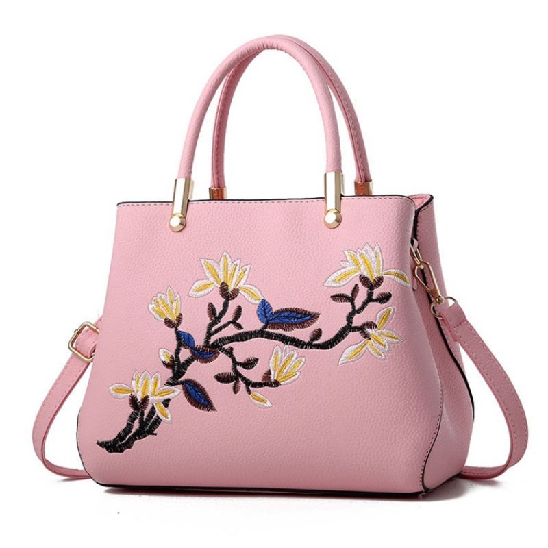 Τσάντες Pu Floral Ebroidery Tote