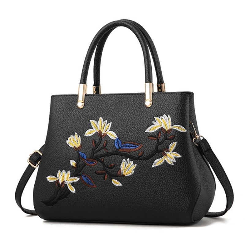 Τσάντες Pu Floral Ebroidery Tote