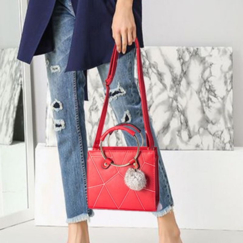 Τσάντες Pu Plain Square Tote