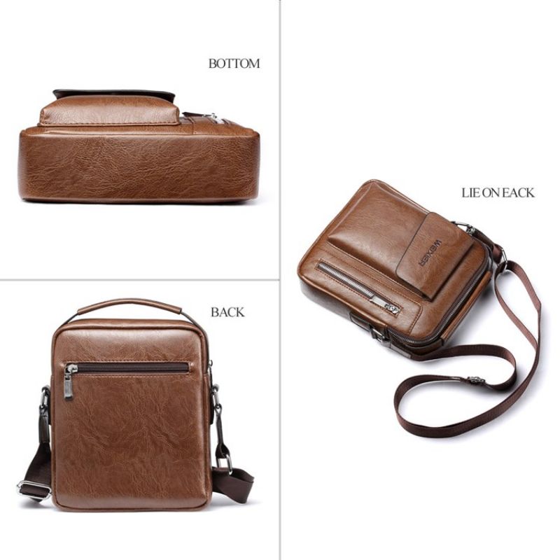 Απλές Ευρωπαϊκές Τσάντες Pu Square Crossbody