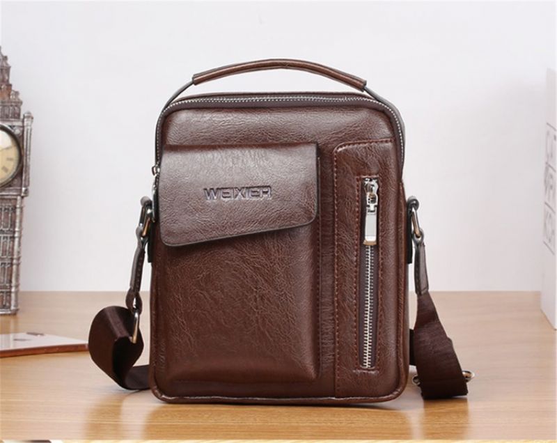 Απλές Ευρωπαϊκές Τσάντες Pu Square Crossbody