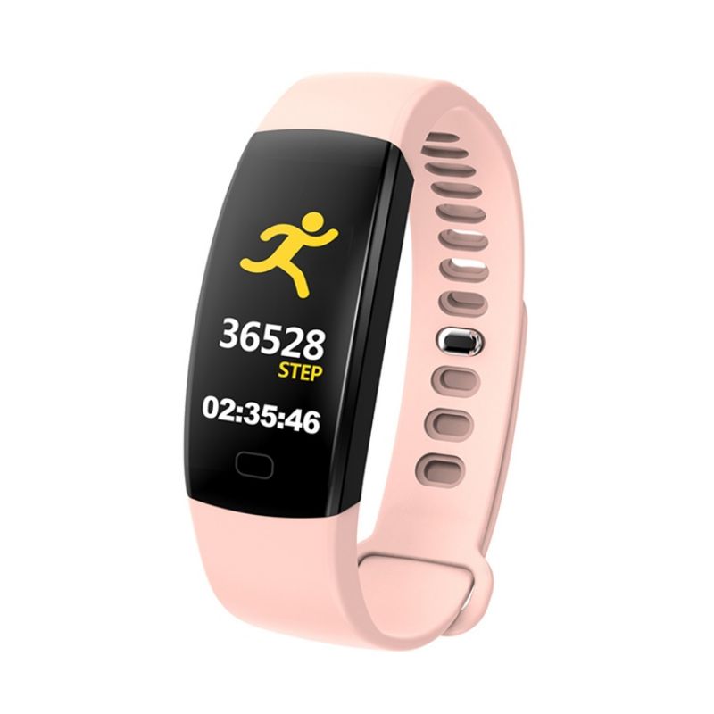 Έγχρωμη Οθόνη F64 Έξυπνο Βραχιόλι Weather Health Ρολόι Bluetooth Sport Kcal