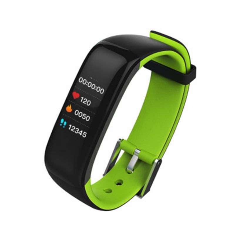 Έγχρωμη Οθόνη P1 Plus Heart Rate Health Μεγάλη Οθόνη Sport Bluetooth Smart Bracelet Watch