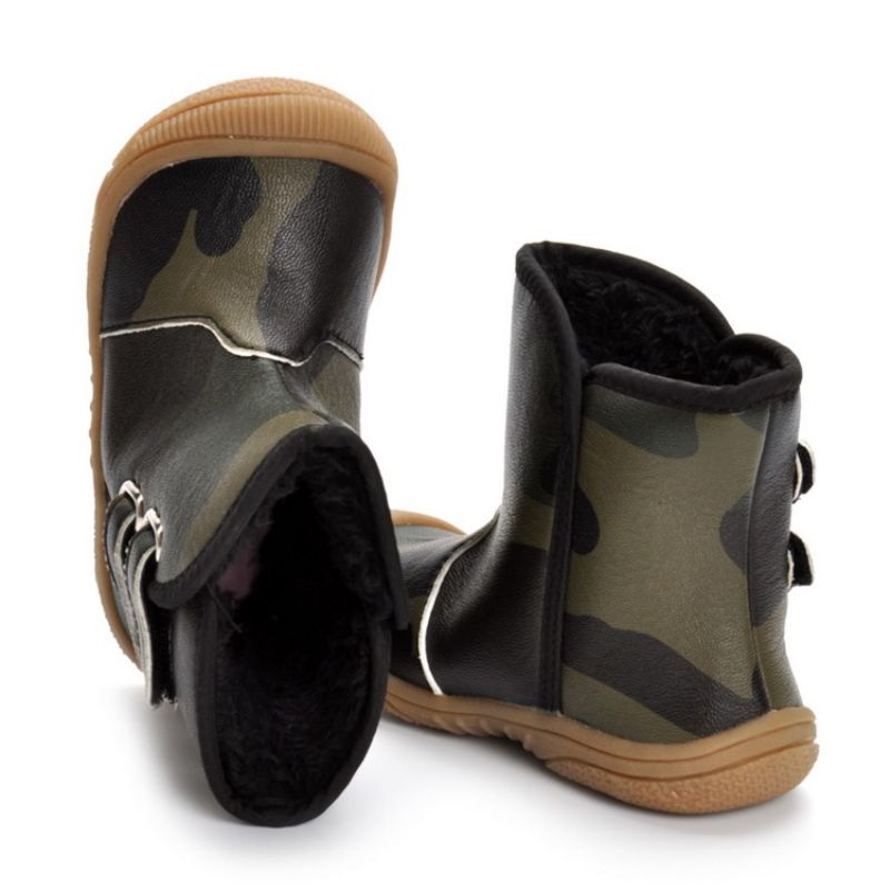 Baby Booties Camouflage Velcro