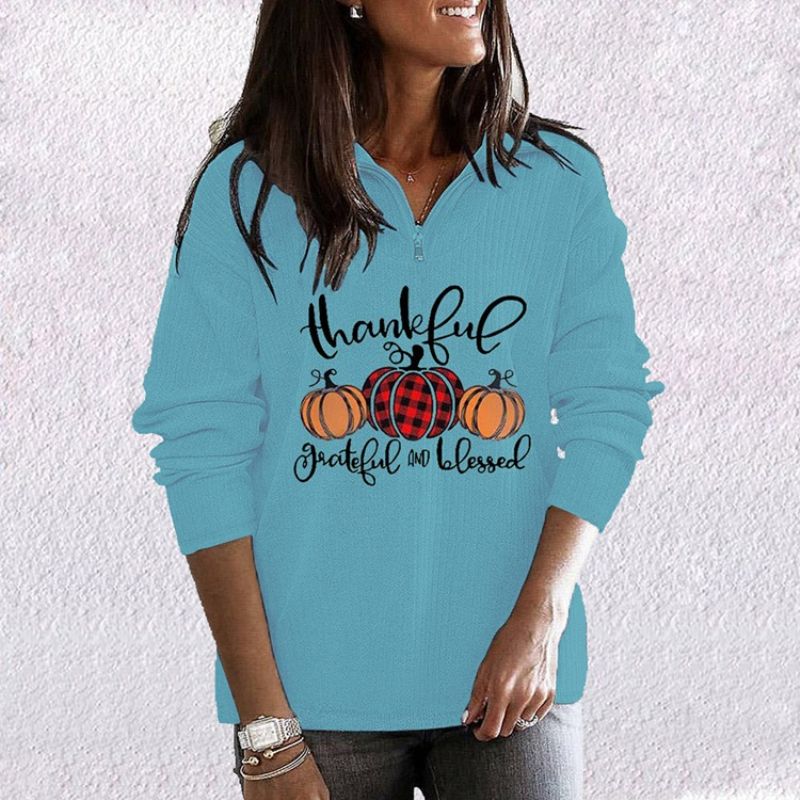 Letter Print Thick Fall Hoodie