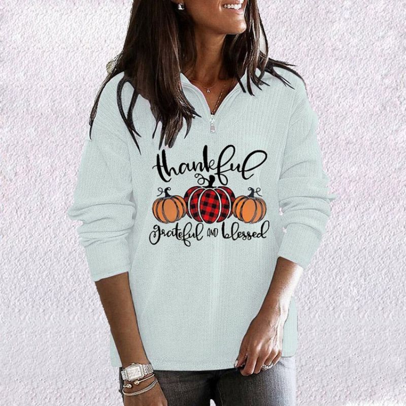 Letter Print Thick Fall Hoodie