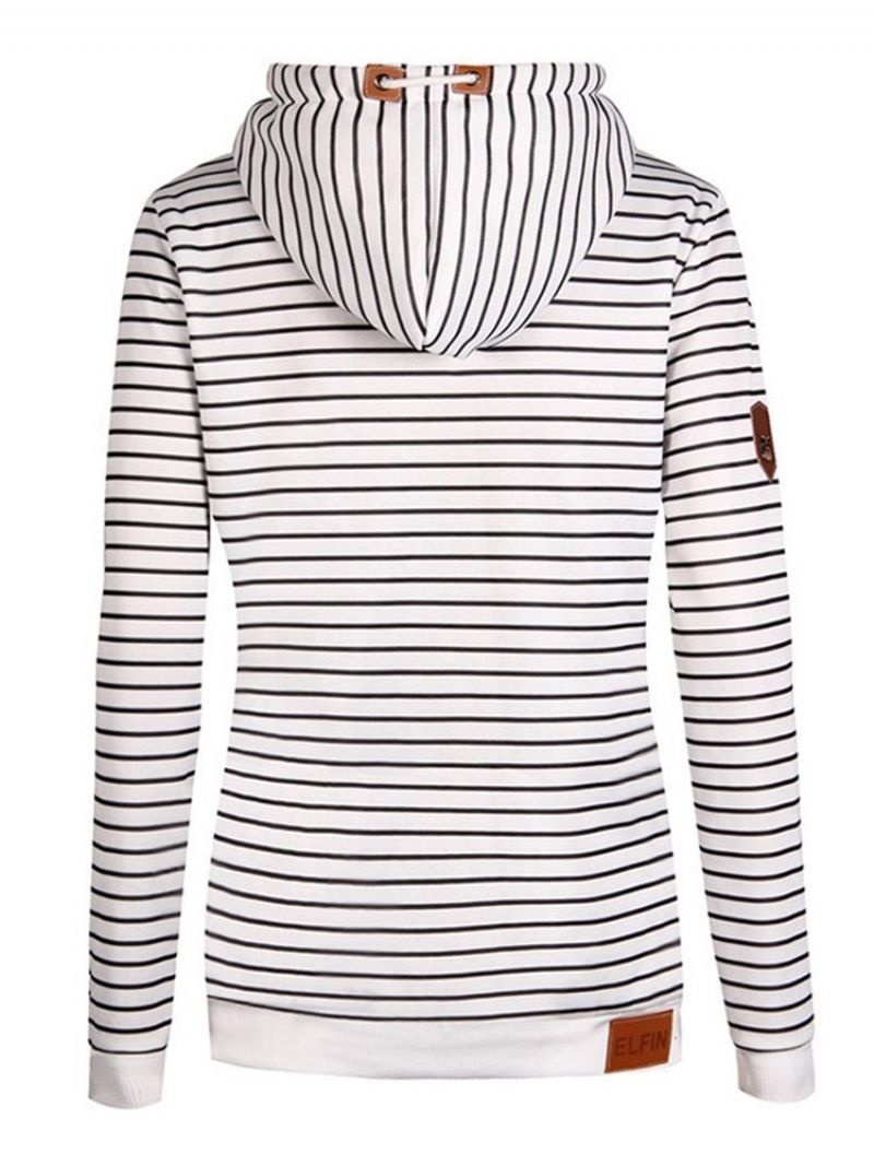 Stripe Loose Casual Cool Hoodie