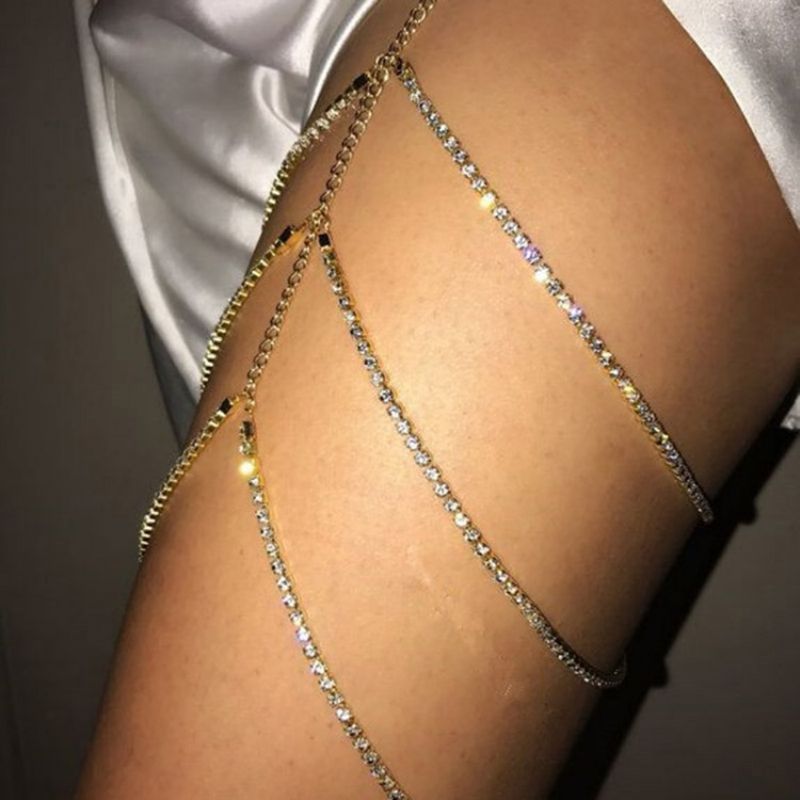 Απλό Diamante Anklet (Μόλις 1 Φωτογραφία)