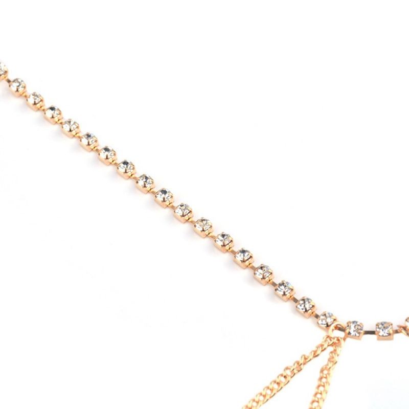 Απλό Diamante Anklet (Μόλις 1 Φωτογραφία)